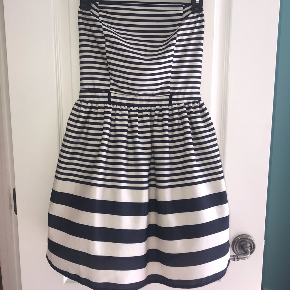 Strapless Striped Dress